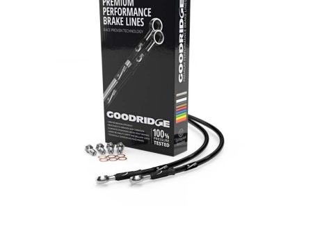 Goodridge 97-03 Triumph T509 Speed III Black Front SS Brake Lines Fashion