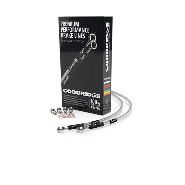 Goodridge 95-98 Yamaha XJR1200 95-98 Clear Front SS Brake Lines Cheap