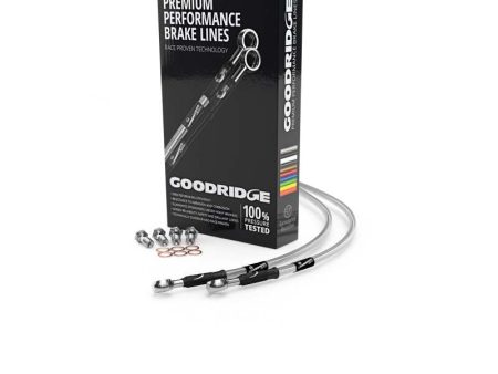 Goodridge 98-04 Suzuki GSX600FW-K4 Clear Front SS Brake Lines on Sale