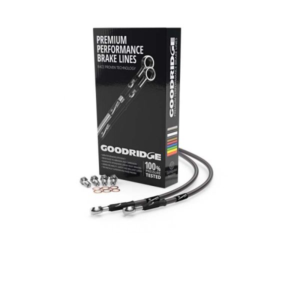 Goodridge 98-04 Suzuki GSX600FW-K4 Carbon Rear SS Brake Lines Hot on Sale