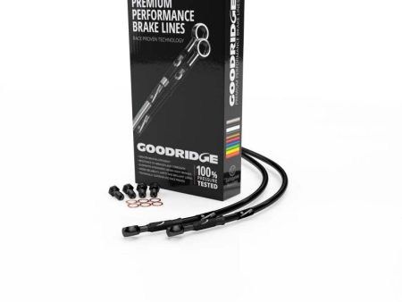 Goodridge 00-03 Suzuki GSXR750Y-K3 Black Race Front SS Brake Lines w Black Fittings on Sale