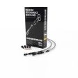 Goodridge 99-06 Suzuki GSX1300RX-RZK5 Clear Race Front SS Brake Lines w Black Fittings For Sale