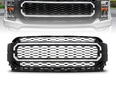 Anzo 21-23 Ford F150 Black Housing Full LED Light Tube Front Grille Online