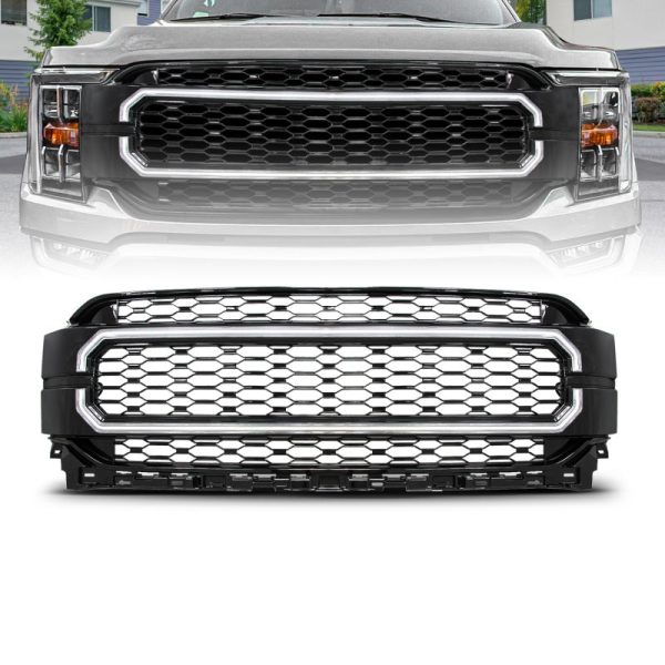 Anzo 21-23 Ford F150 Black Housing Full LED Light Tube Front Grille Online