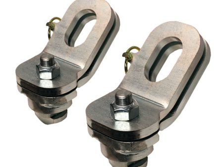 Gen-Y Ford GMC Plate Style Puck Safety Chain Anchor Assembly - Pair Online Sale