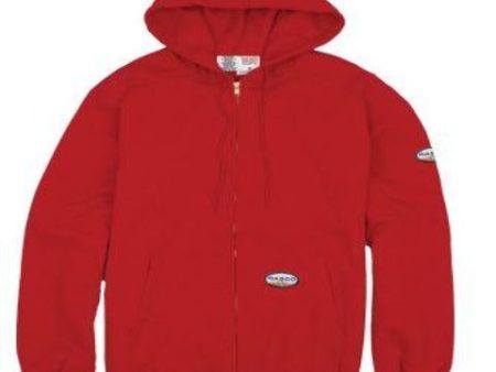 Rasco FR, Hoodie Zipper Front,  RSF1153 - Red Fashion