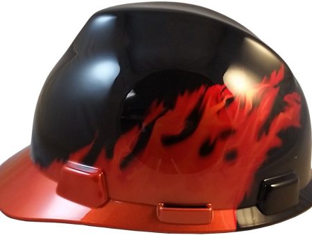 Hard Hat Black Flames Cap Cheap