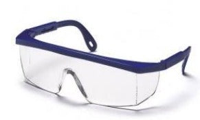 Safety Glasses-Pyramex Integra SN410S- Blue Frame - Clear Lens Fashion