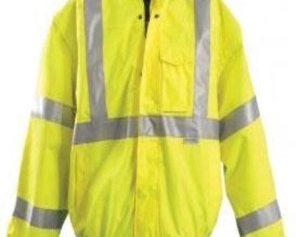 OccuNomix HV Type R Class 3 Premium Bomber Jacket - Lime Yellow Supply