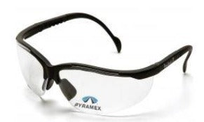 Safety Glasses-Pyramex Venture II Readers +3.0 SB1810R30 - Black Frame - Clear Bifocal Lens Hot on Sale