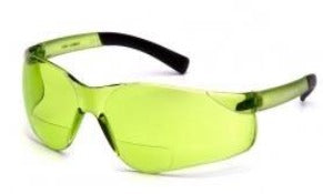 Safety Glasses-Pyramex Ztek Readers +1.50 S2514R15- Rubber Temple Tips - 1.5 IR Filter Bifocal Lens Supply