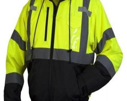 Pyramex RJ3110 Hi Vis Bomber Series Jacket-Lime Yellow Supply