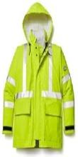 RASCO Reflective Fire Retardant Rain Coat W Hood,  FR RJY1000 Fashion