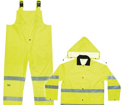 West Chester 4530 Hi Vis Class 3 Rain Suit Lime Yellow 3 Pc Set Supply