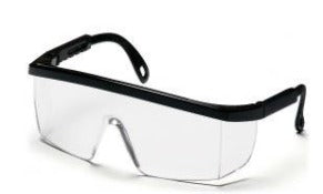 Safety Glasses-Pyramex Integra SB410S- Black Frame - Clear Lens For Sale