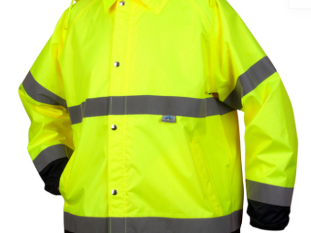 Pyramex RRWJ3110 Hi Viz Rain Jacket-Lime Yellow Fashion