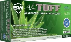 AloeTuff Flock-Lined Powder-Free Nitrile Industrial Glove, 50 Ct Cheap