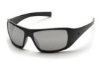 Safety Glasses-Pyramex Goliath SB5670D- Black Frame - Silver Mirror Lens For Sale