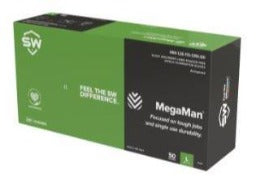 Megaman® Black Nitrile Flocked Disposable Glove 50Ct Online Sale