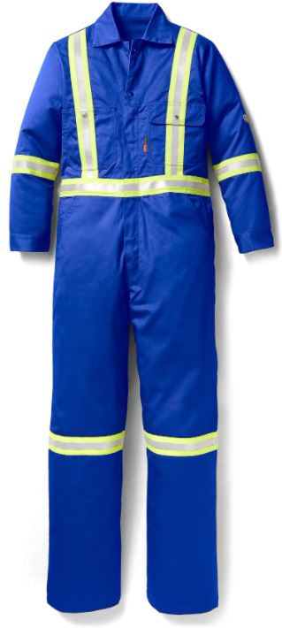 Rasco FR Royal Blue Reflective Coverall,  RBR755-S Cheap