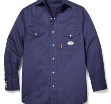 Rasco FR  7.5 oz. FR Light Weight Work Shirts  NR755- Navy Blue Sale