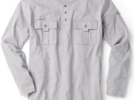 Rasco FR, Henley Long Sleeve T-Shirt,  0613HG Gray Supply